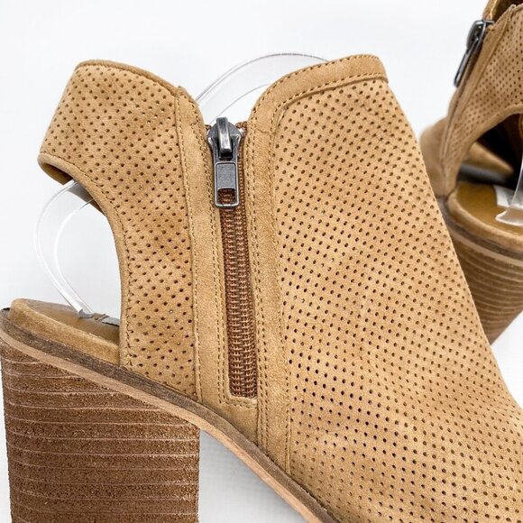 STEVE MADDEN Open Toe Chunky Heel Booties 9 - Picture 6 of 9